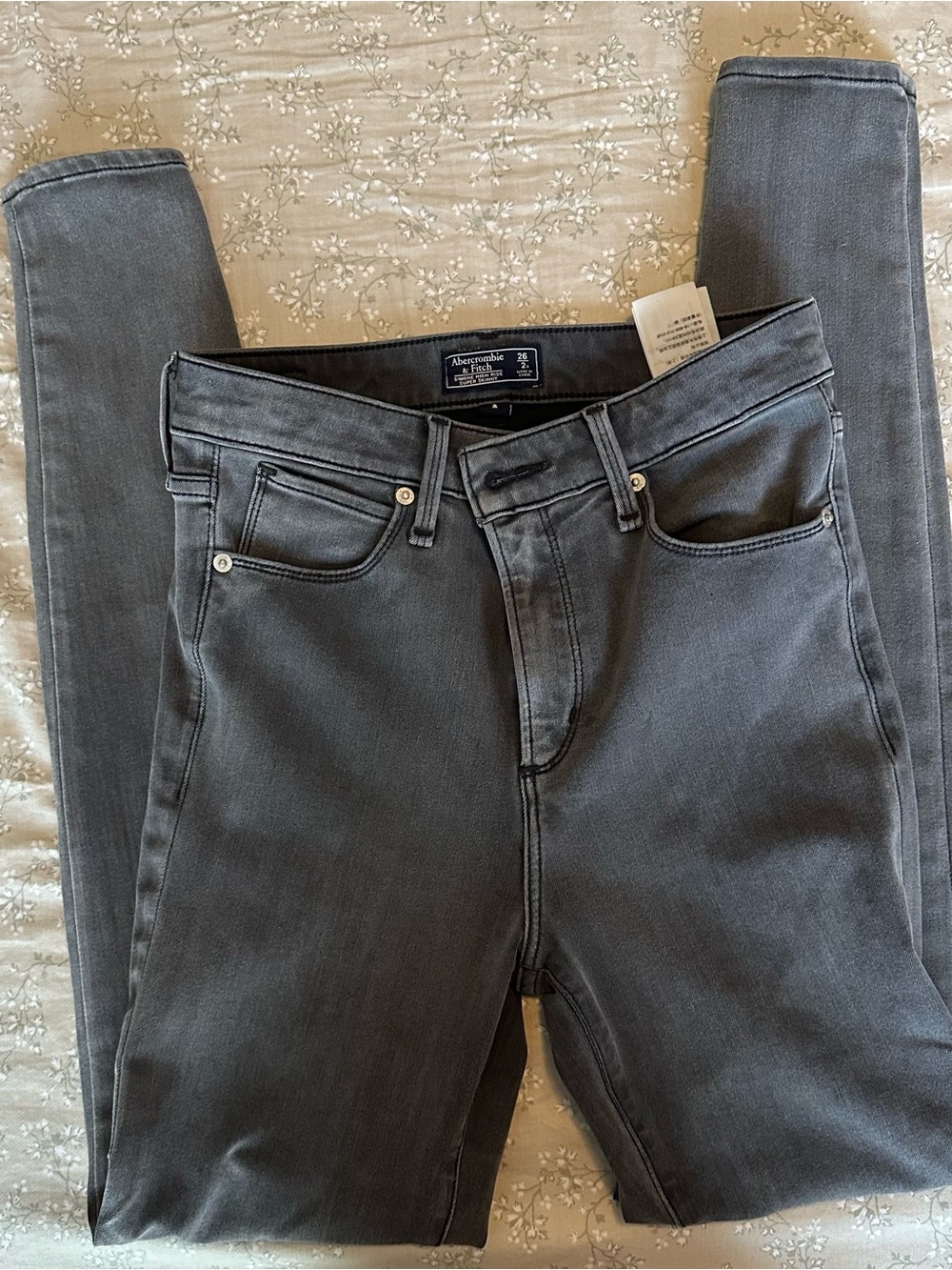 Abercrombie & Fitch Dark Gray Super Skinny Jeans